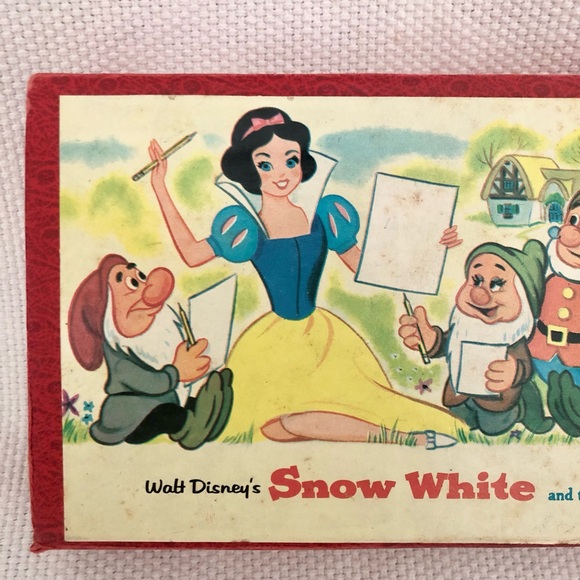 Snow White Seven Dwarfs Vintage Pencil Case Disney 60’s - Picture 2 of 13